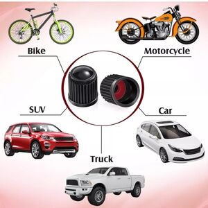 FREE GIFT 4 Tire Valve Caps Dust Cover, Plastic Valve Stem Caps w/O Rubber Seal